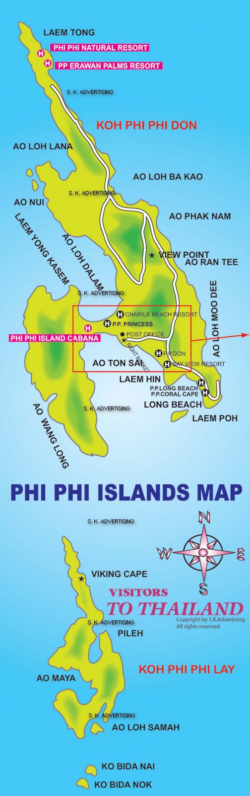 Koh Phi Phi Map