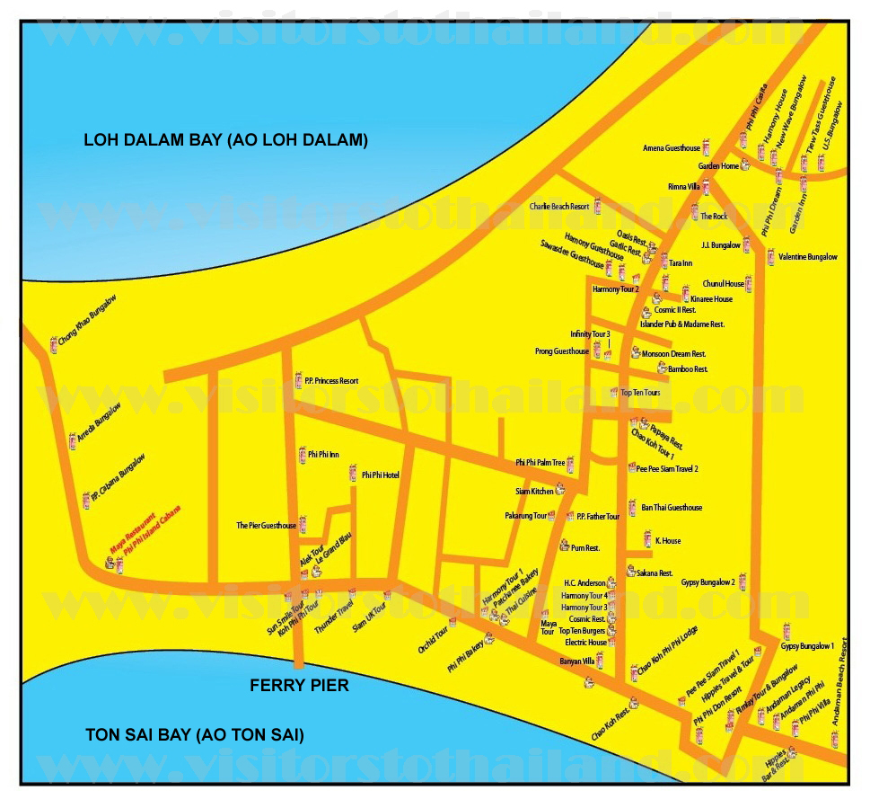 Phi Phi Island Walking Map