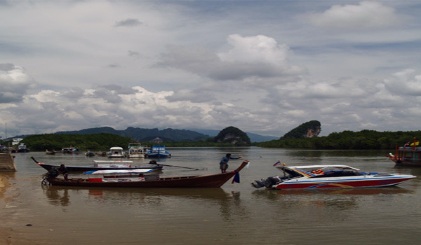 Long Tailed-Boat Service around Krabi Sea
