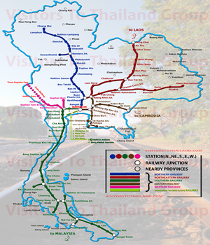 Satate Railway 駅名 Map
