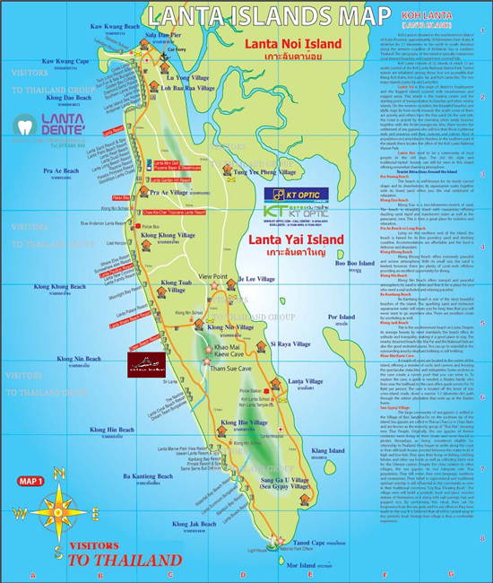 Koh Lanta Map