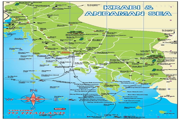 krabi tourist map
